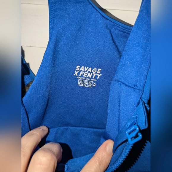 NWT Savage x Fenty by Rihanna Blue Hotline Jumpsuit Plus Size 18-20 - Picture 10 of 11